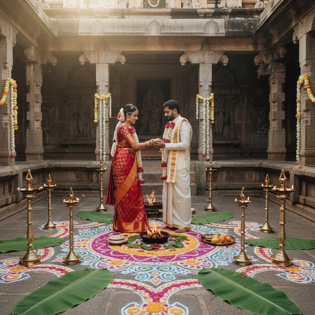 Traditional South Indian Temple Wedding
